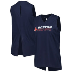 Boston Red Sox Levelwear Women's Paisley Chase V-Neck Tank Top | MLB On Sale