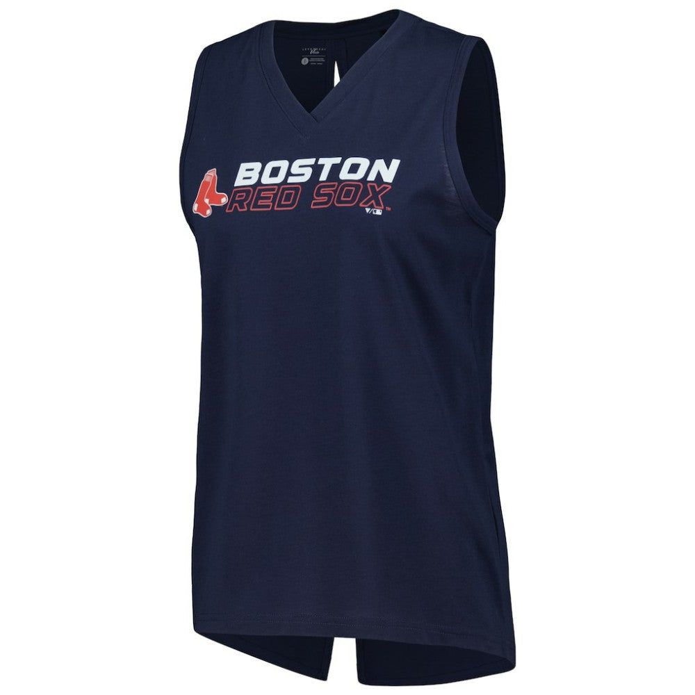 Boston Red Sox Levelwear Women's Paisley Chase V-Neck Tank Top | MLB On Sale