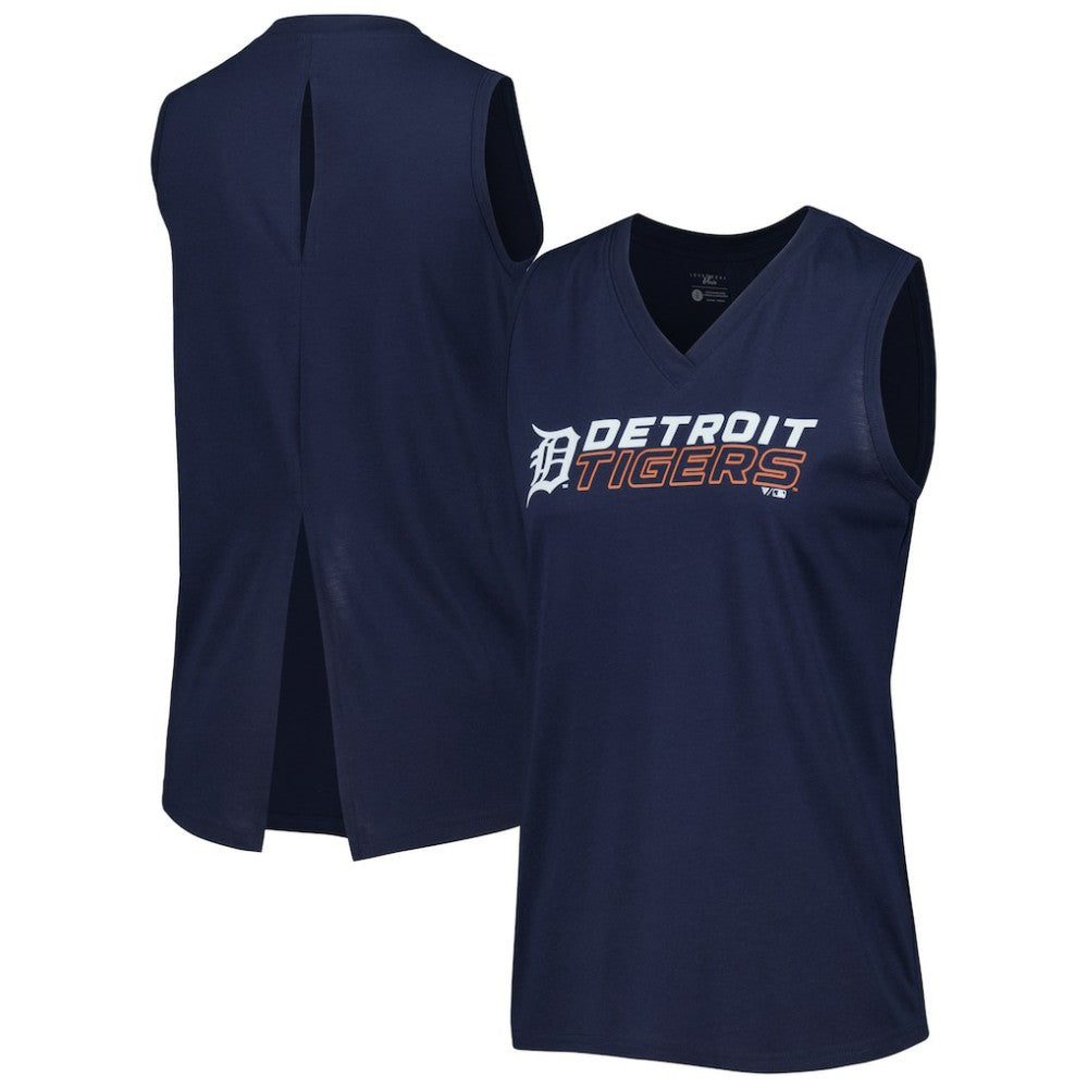 Detroit Tigers Levelwear Women's Paisley Chase V-Neck Tank Top | MLB US