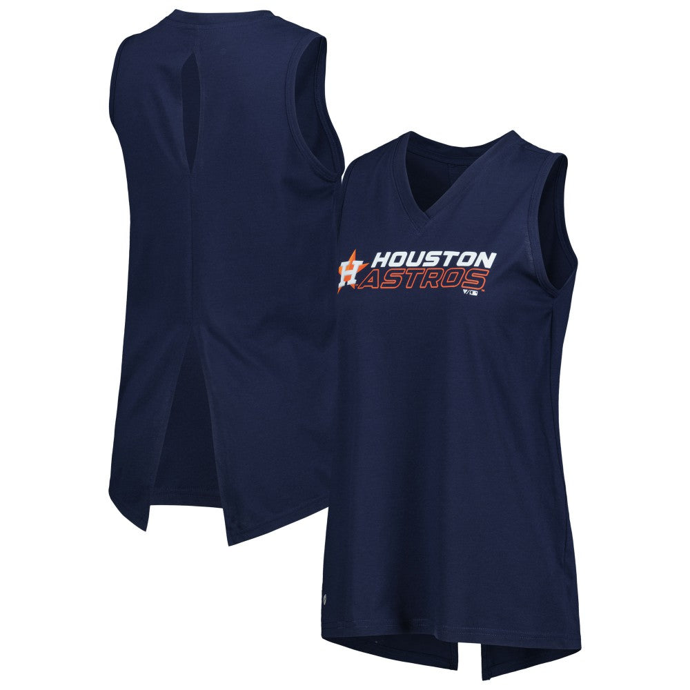 Houston Astros Levelwear Women's Paisley Chase V-Neck Tank Top | MLB Shop