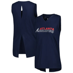 Atlanta Braves Levelwear Women's Paisley Chase V-Neck Tank Top | MLB Discount