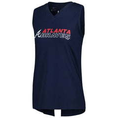 Atlanta Braves Levelwear Women's Paisley Chase V-Neck Tank Top | MLB Discount