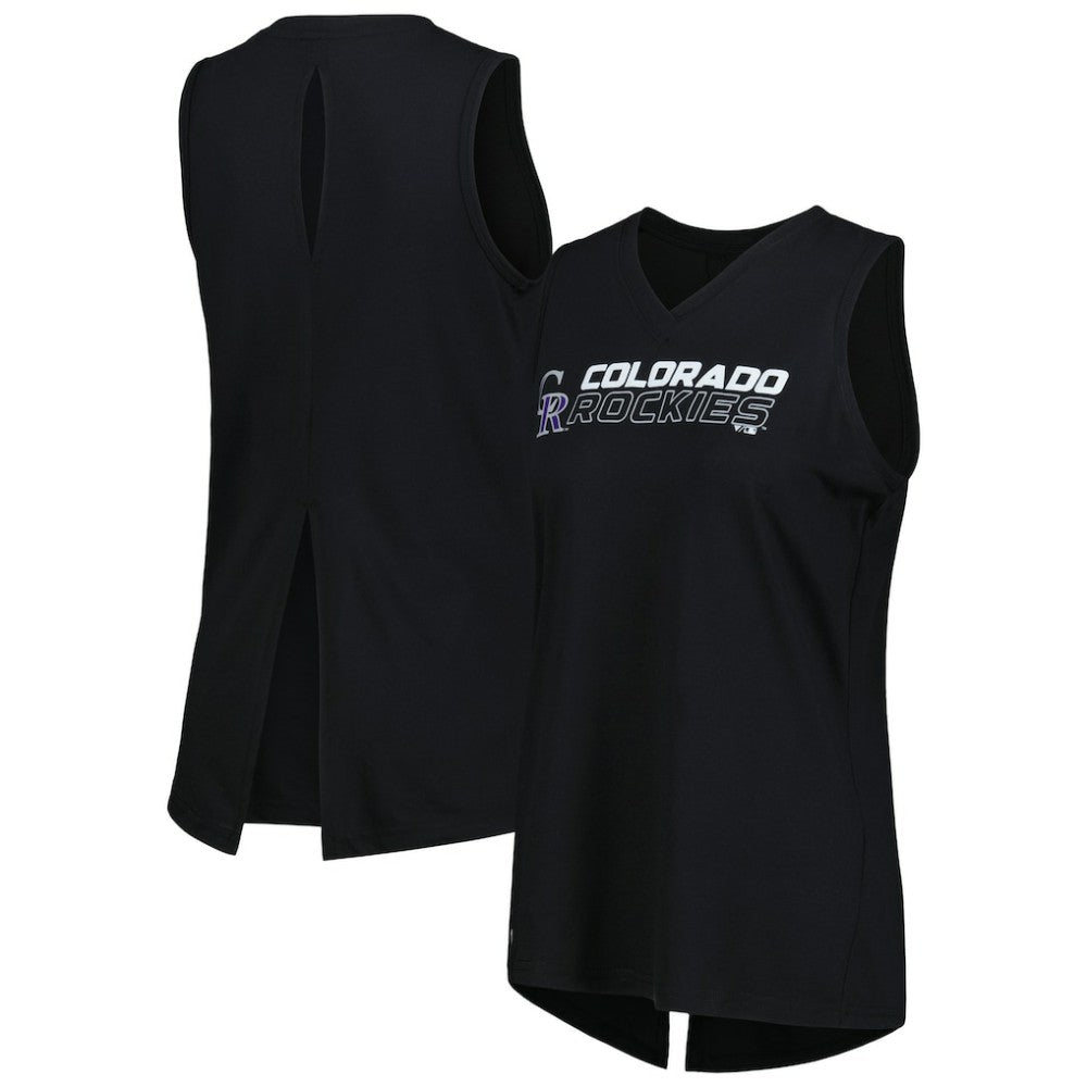 Colorado Rockies Levelwear Women's Paisley Chase V-Neck Tank Top | MLB For sale