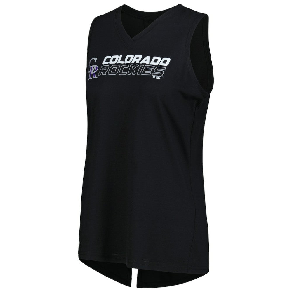 Colorado Rockies Levelwear Women's Paisley Chase V-Neck Tank Top | MLB For sale