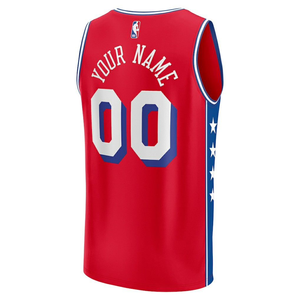 Philadelphia 76ers Youth Fast Break Replica Custom Jersey On Sale