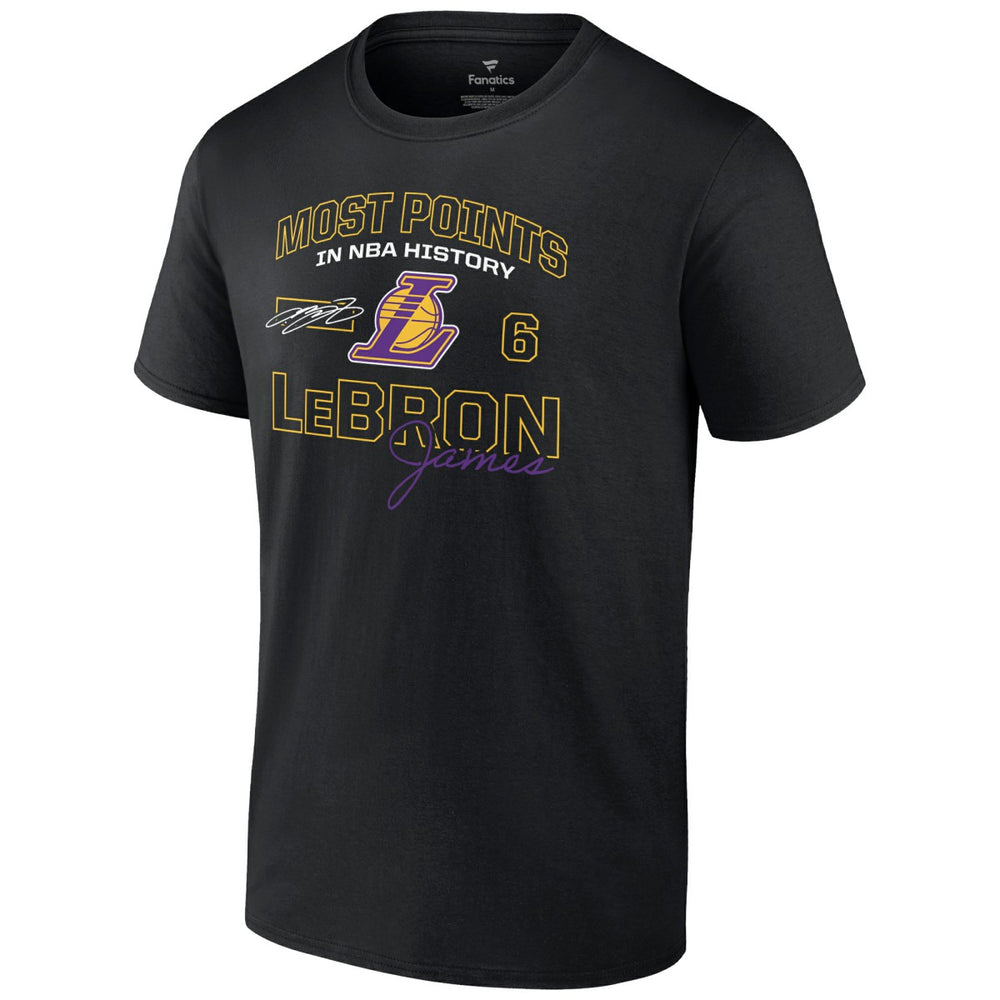 LeBron James Los Angeles Lakers Most Points in NBA History T-Shirt On Sale