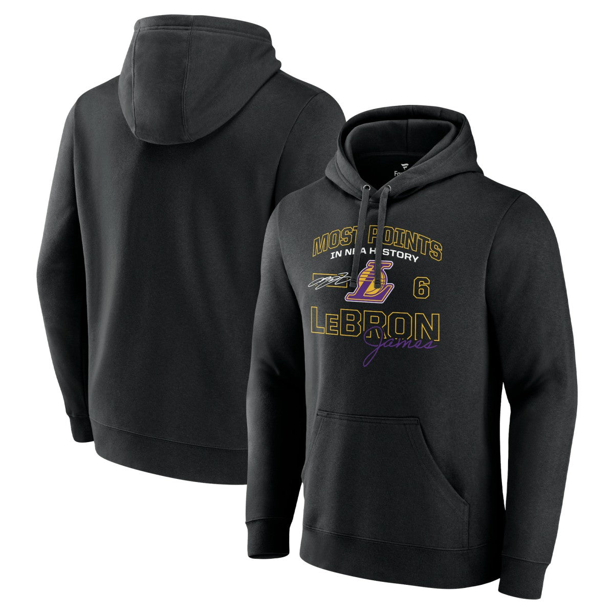 LeBron James Los Angeles Lakers Most Points in NBA History Pullover Hoodie Discount