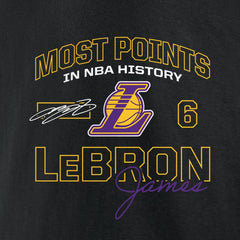 LeBron James Los Angeles Lakers Most Points in NBA History Pullover Hoodie Discount