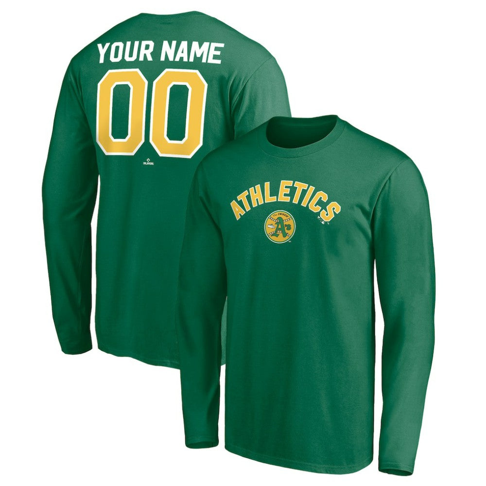 Athletics Personalized Cooperstown Collection Winning Streak Long Sleeve T-Shirt | MLB For sale