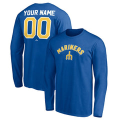 Seattle Mariners Personalized Cooperstown Collection Winning Streak Long Sleeve T-Shirt | MLB Shop