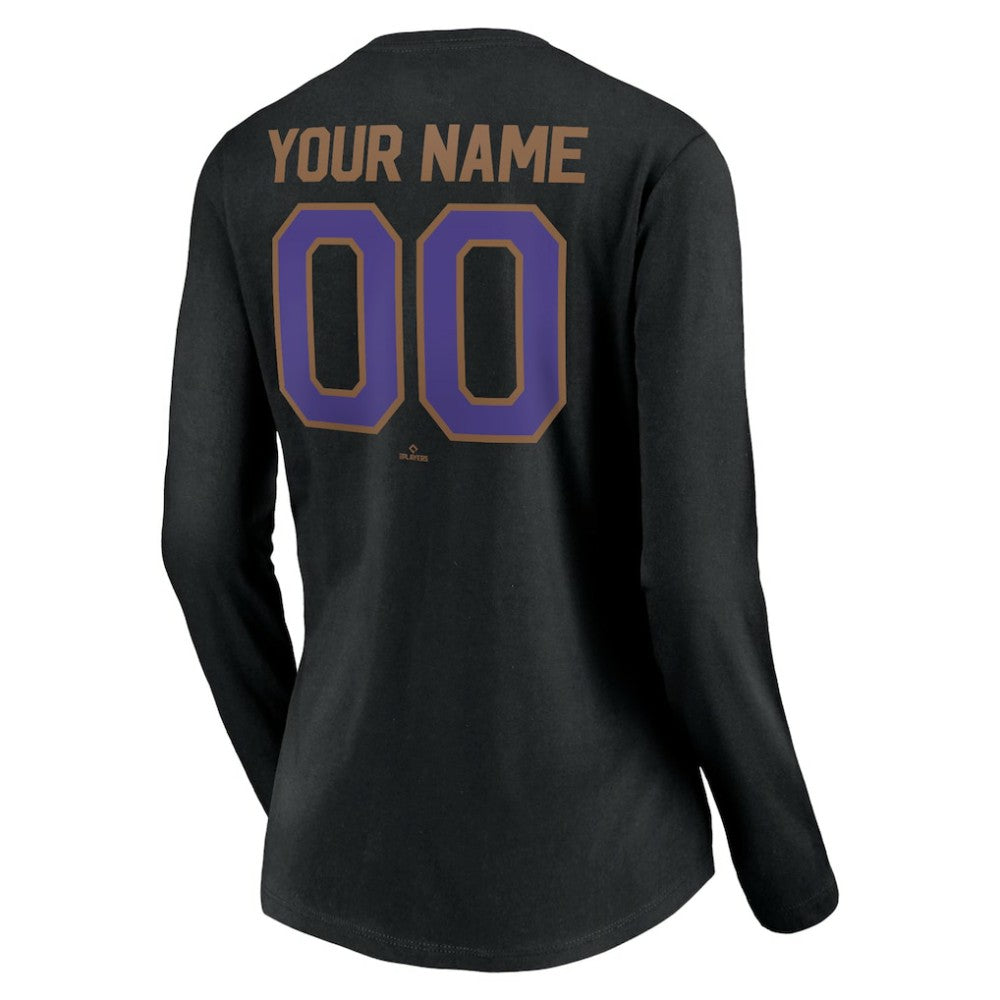 Arizona Diamondbacks Women's Cooperstown Collection Personalized Winning Streak Long Sleeve V-Neck T-Shirt | MLB Shop