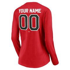 Cincinnati Reds Women's Cooperstown Collection Personalized Winning Streak Long Sleeve V-Neck T-Shirt | MLB US