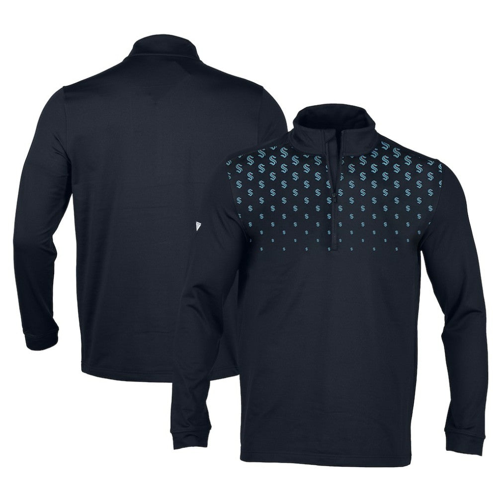 Seattle Kraken Levelwear NHL x PGA Scout Midlayer Quarter-Zip Pullover Top Sale