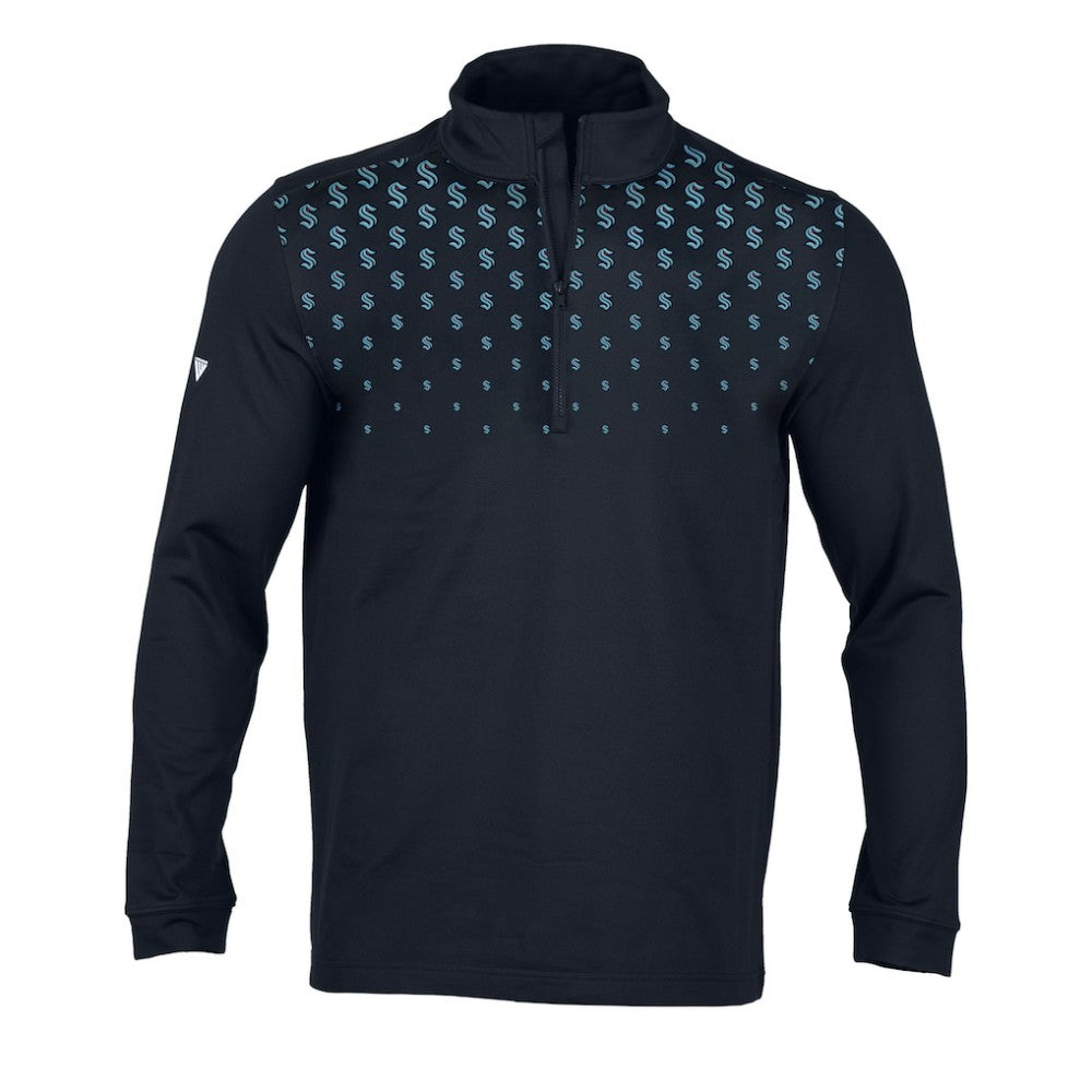 Seattle Kraken Levelwear NHL x PGA Scout Midlayer Quarter-Zip Pullover Top Sale