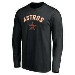 Houston Astros Personalized Cooperstown Collection Alternate Winning Streak Long Sleeve T-Shirt | MLB On Sale