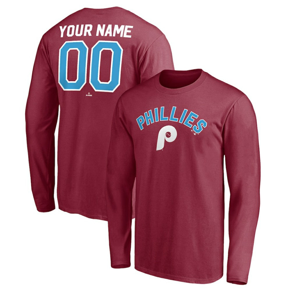 Philadelphia Phillies Personalized Cooperstown Collection Alternate Winning Streak Long Sleeve T-Shirt | MLB Near me