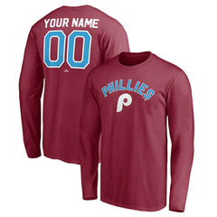 Philadelphia Phillies Personalized Cooperstown Collection Alternate Winning Streak Long Sleeve T-Shirt | MLB Near me