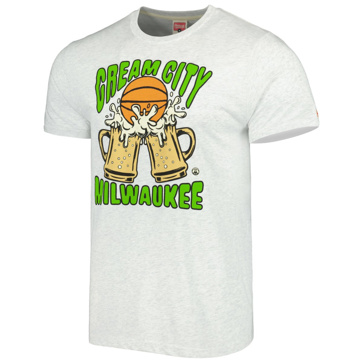 Milwaukee Bucks Homage Unisex Hometown Hyper Local Tri-Blend T-Shirt For Sale