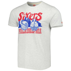 Philadelphia 76ers Homage Unisex Hometown Hyper Local Tri-Blend T-Shirt On Sale
