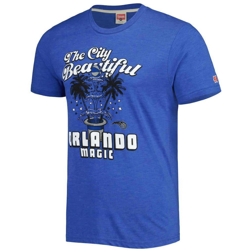 Orlando Magic Homage Unisex Hometown Hyper Local Tri-Blend T-Shirt Online