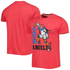 LA Clippers Homage Unisex Team Mascot Tri-Blend T-Shirt On Sale