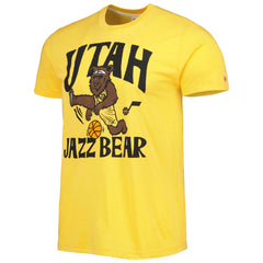 Utah Jazz Homage Unisex Team Mascot Tri-Blend T-Shirt Discount