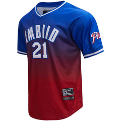 Joel Embiid Philadelphia 76ers Post Ombre Name & Number T-Shirt Outlet