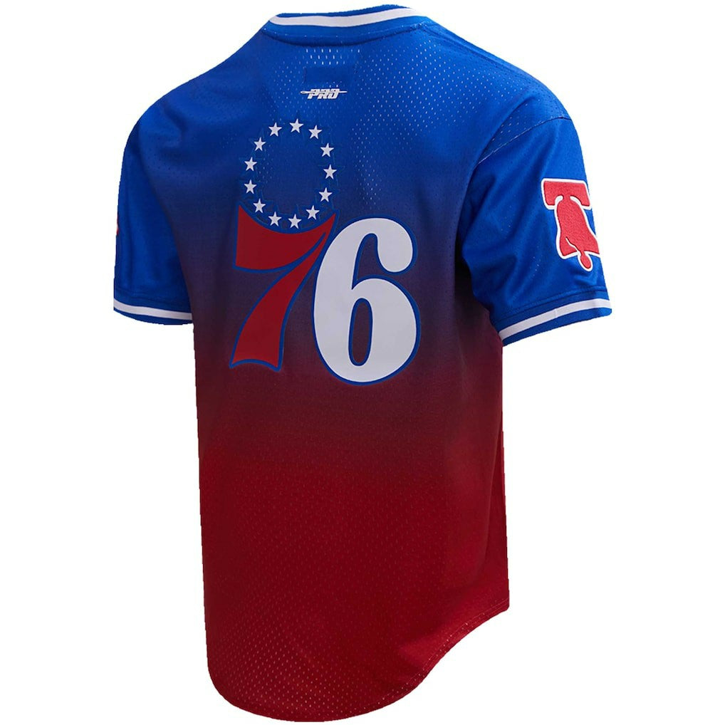 Joel Embiid Philadelphia 76ers Post Ombre Name & Number T-Shirt Outlet