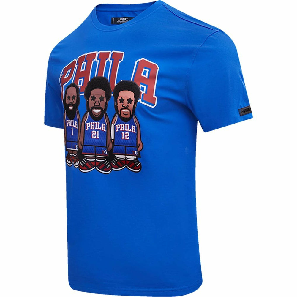 Joel Embiid, Tobias Harris, James Harden Philadelphia 76ers Pro Standard Multi Lineup T-Shirt On Sale