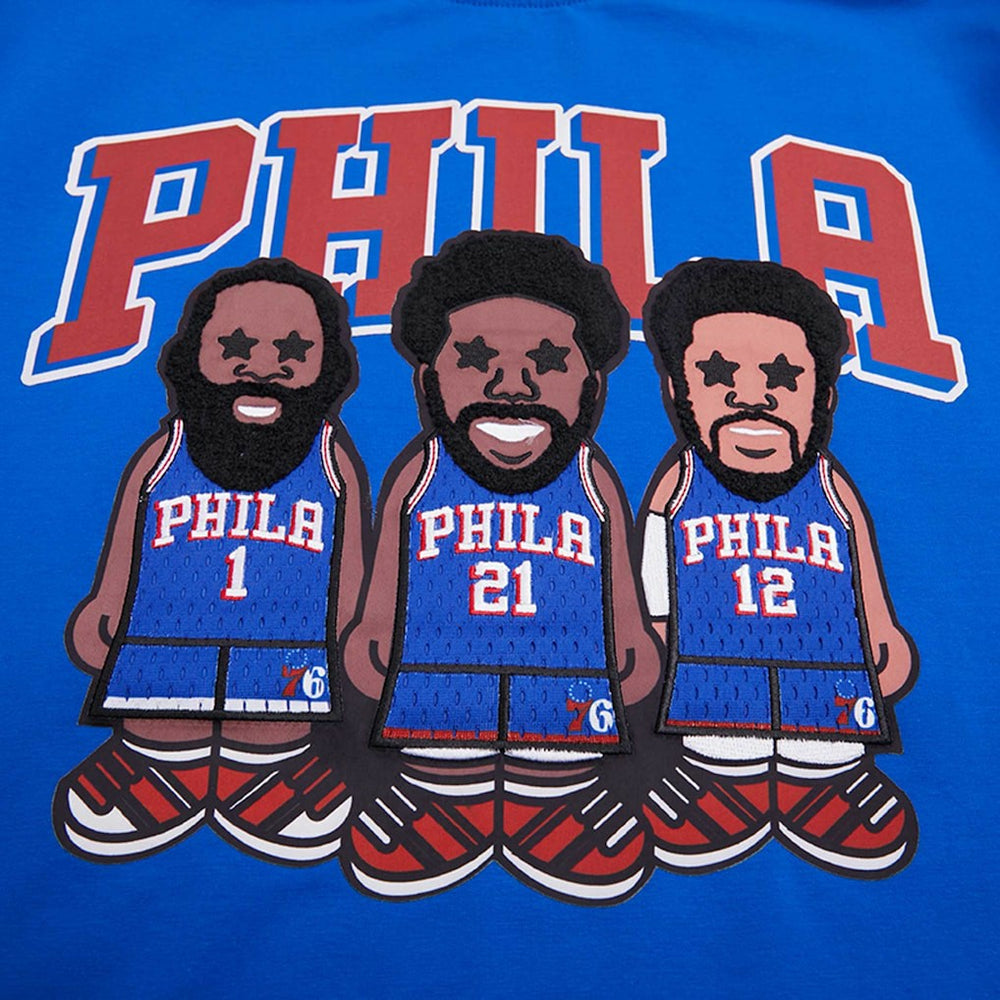 Joel Embiid, Tobias Harris, James Harden Philadelphia 76ers Pro Standard Multi Lineup T-Shirt On Sale