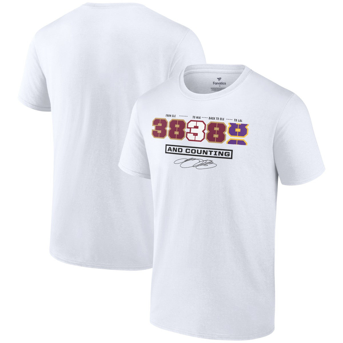 LeBron James NBA All-Time Scoring Record Split Points T-Shirt Online