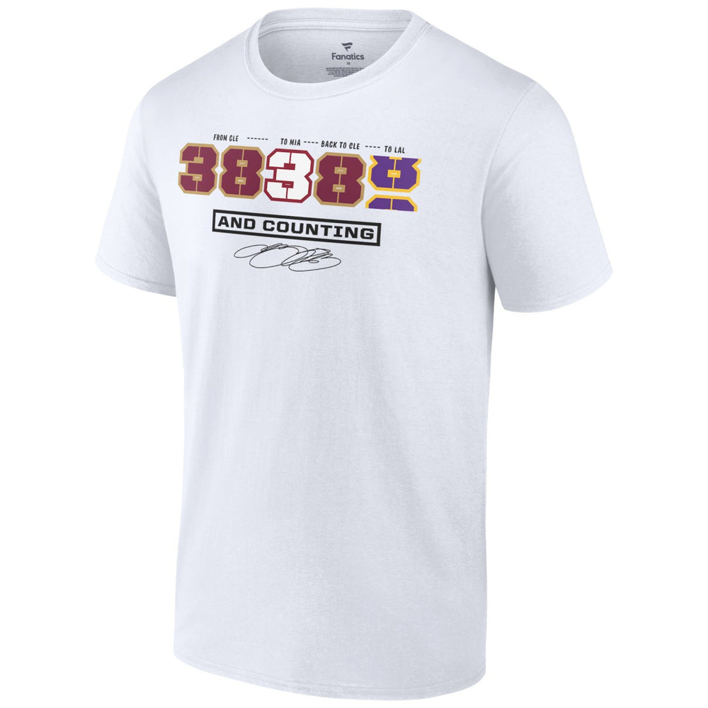 LeBron James NBA All-Time Scoring Record Split Points T-Shirt Online