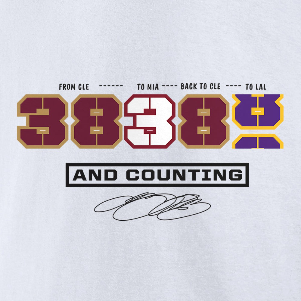 LeBron James NBA All-Time Scoring Record Split Points T-Shirt Online