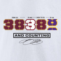 LeBron James NBA All-Time Scoring Record Split Points T-Shirt Online