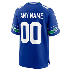 Seattle Seahawks Nike Throwback Custom Jersey