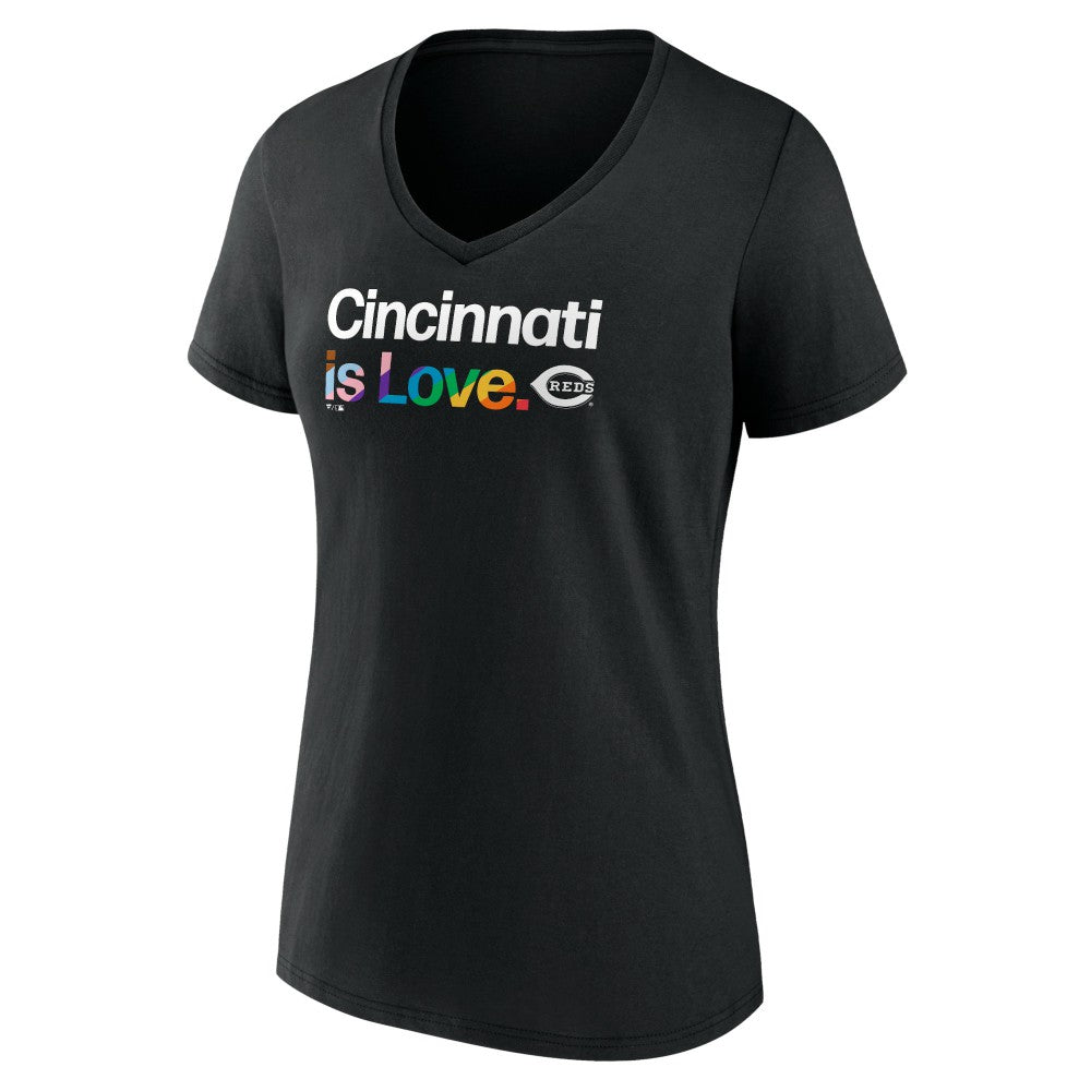 Cincinnati Reds Women's City Pride V-Neck T-Shirt | MLB Near me