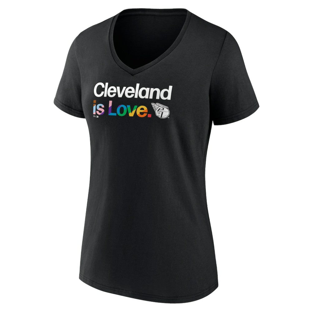 Cleveland Guardians Women's City Pride V-Neck T-Shirt | MLB Discount