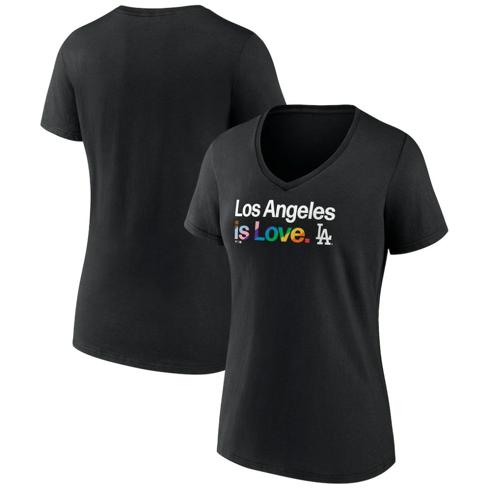 Los Angeles Dodgers Women's City Pride V-Neck T-Shirt | MLB Outlet