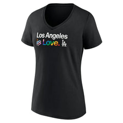 Los Angeles Dodgers Women's City Pride V-Neck T-Shirt | MLB Outlet