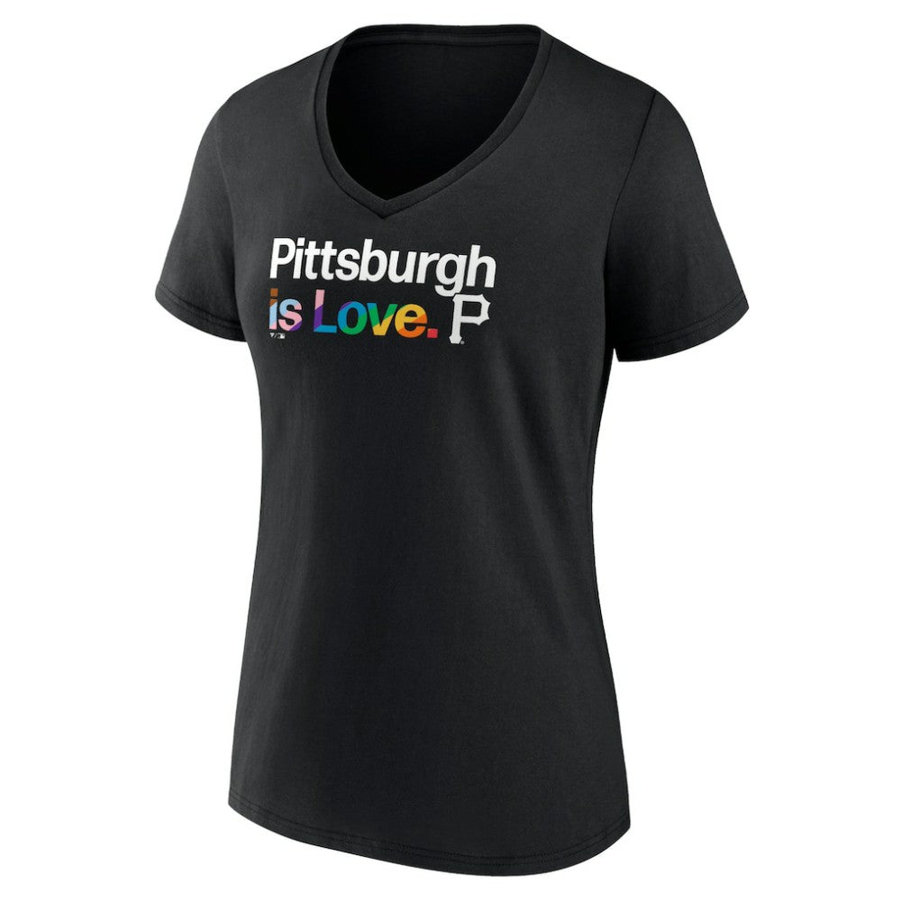 Pittsburgh Pirates Women's City Pride V-Neck T-Shirt | MLB On Sale