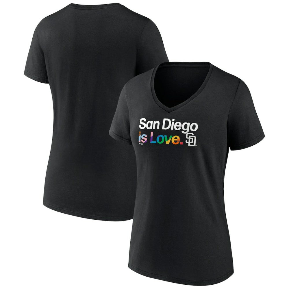 San Diego Padres Women's City Pride V-Neck T-Shirt | MLB Online