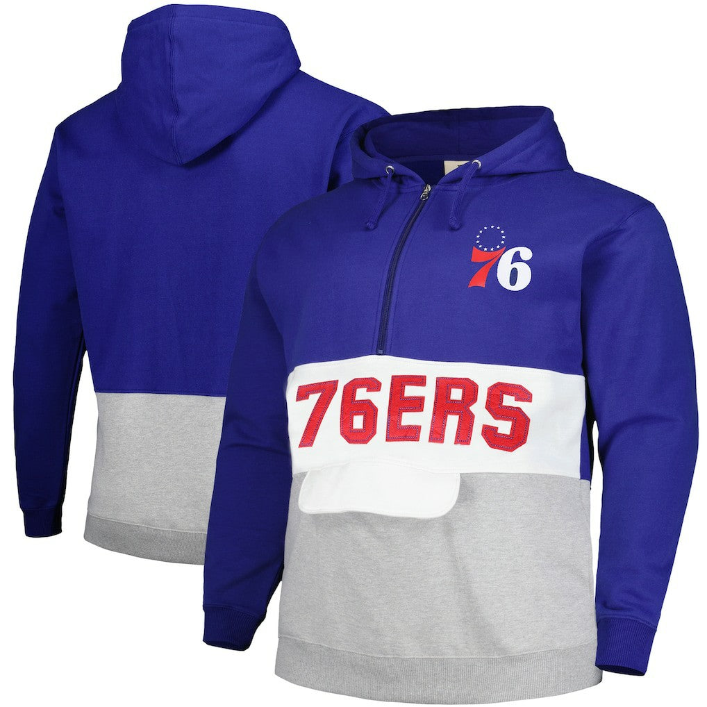 Philadelphia 76ers Big & Tall Anorak Half-Zip Hoodie Online