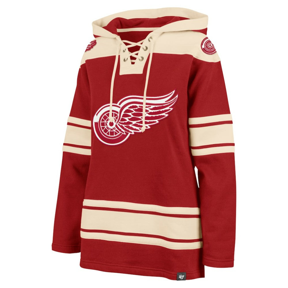Detroit Red Wings '47 Women's Superior Lacer Pullover Hoodie Outlet