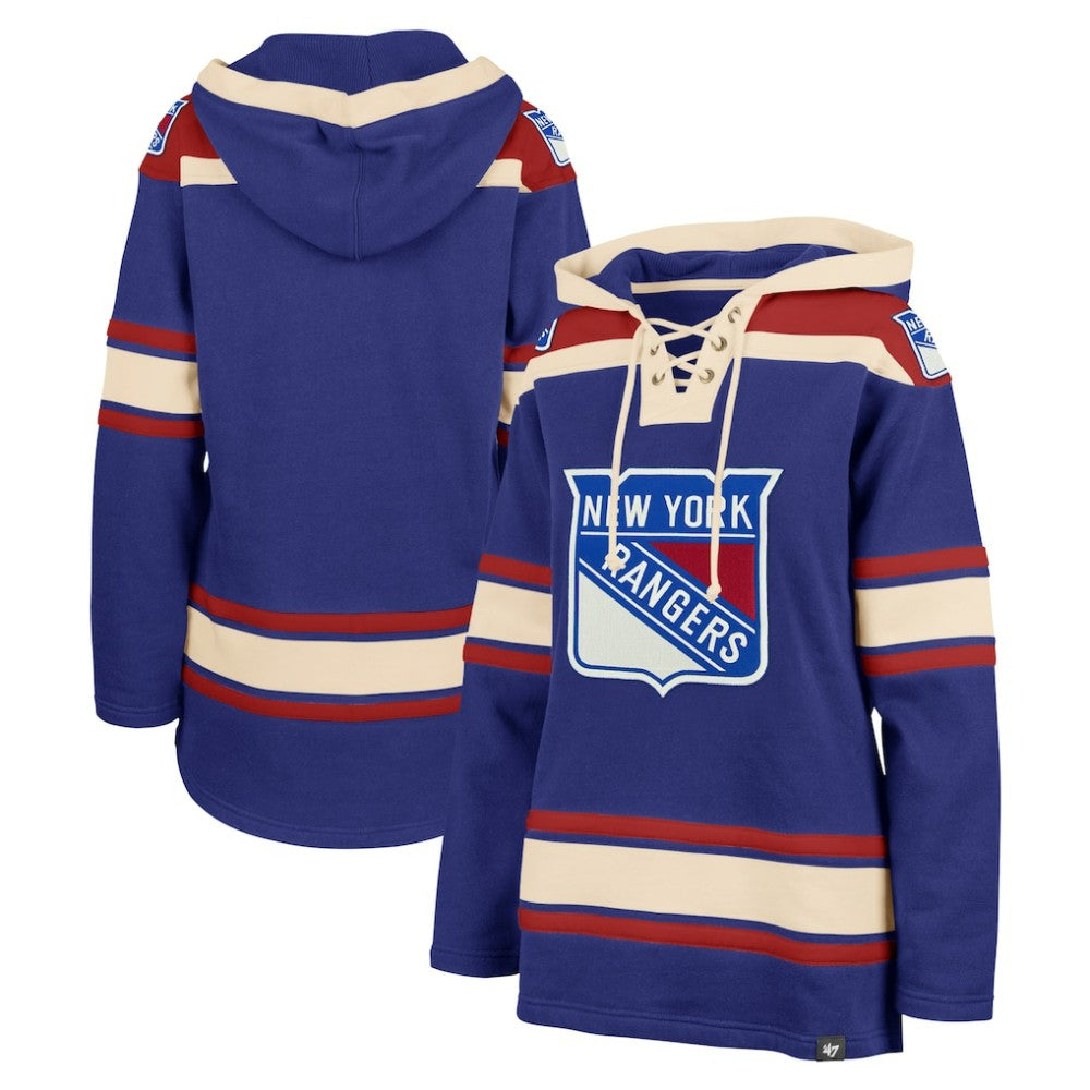 New York Rangers '47 Women's Superior Lacer Pullover Hoodie Discount