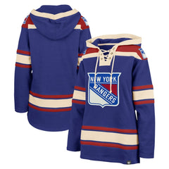 New York Rangers '47 Women's Superior Lacer Pullover Hoodie Discount