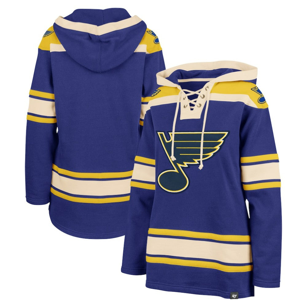 St. Louis Blues '47 Women's Superior Lacer Pullover Hoodie On Sale