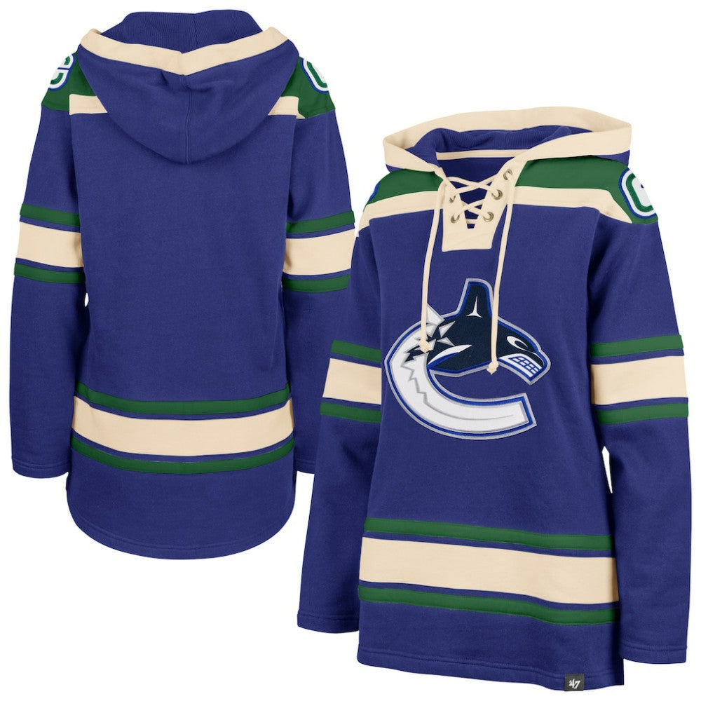 Vancouver Canucks '47 Women's Superior Lacer Pullover Hoodie On Sale