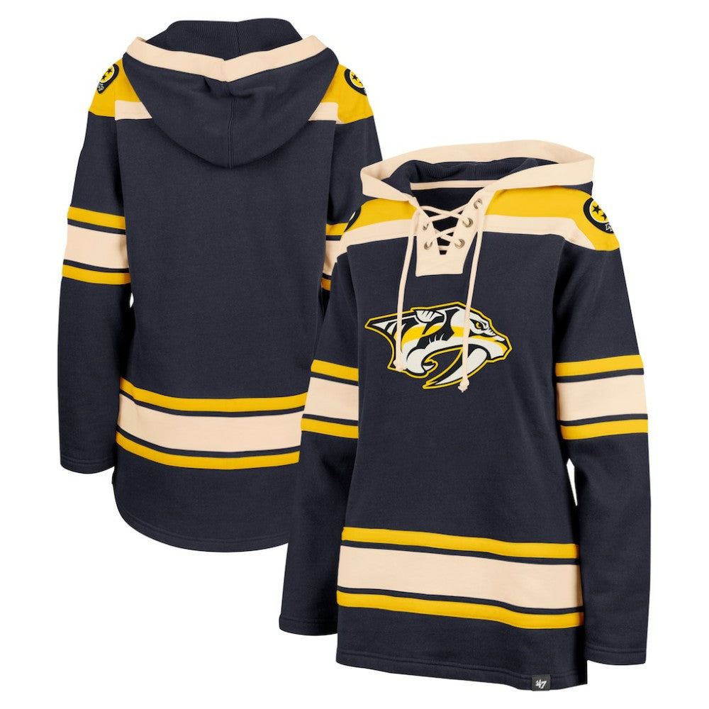 Nashville Predators '47 Women's Superior Lacer Pullover Hoodie Discount