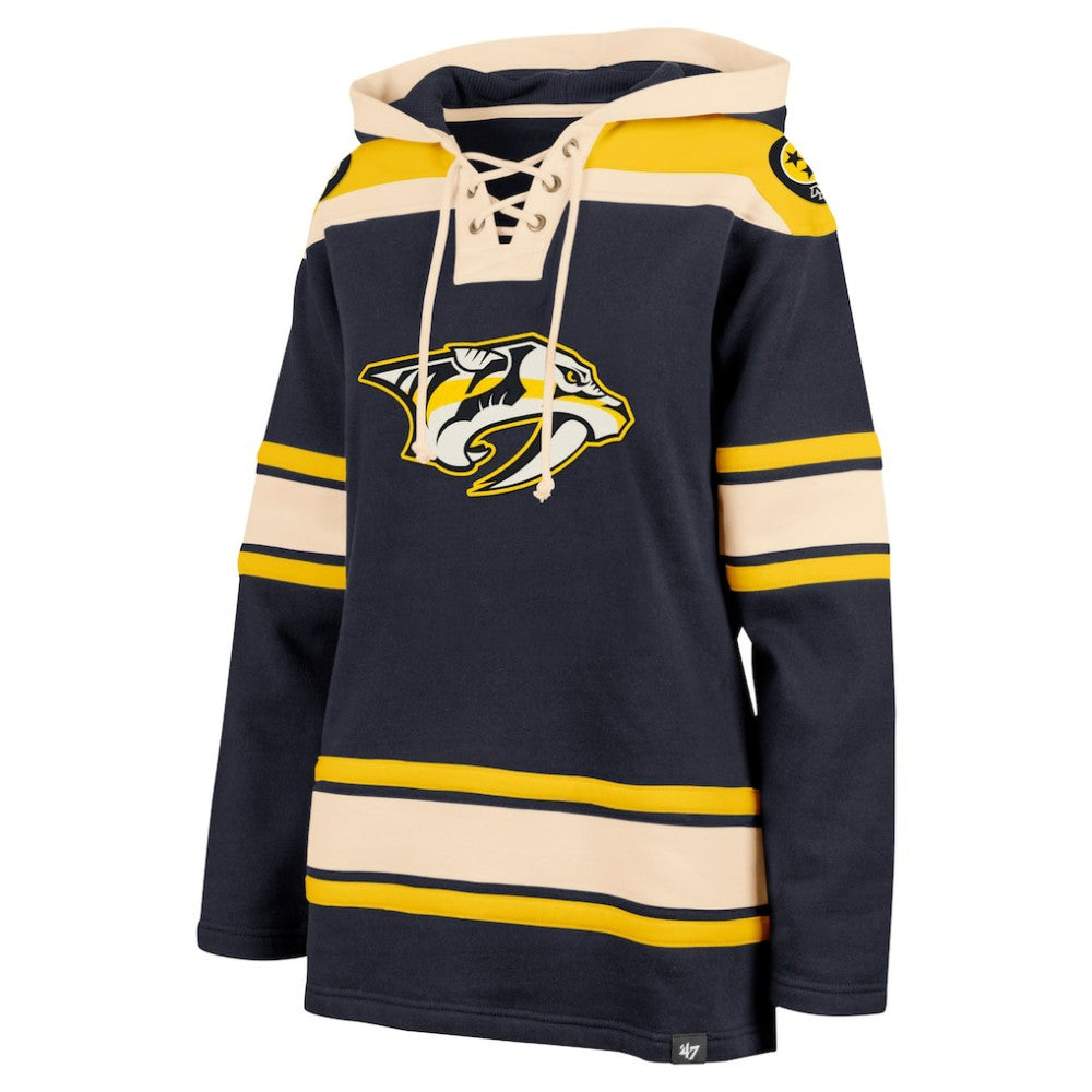 Nashville Predators '47 Women's Superior Lacer Pullover Hoodie Discount