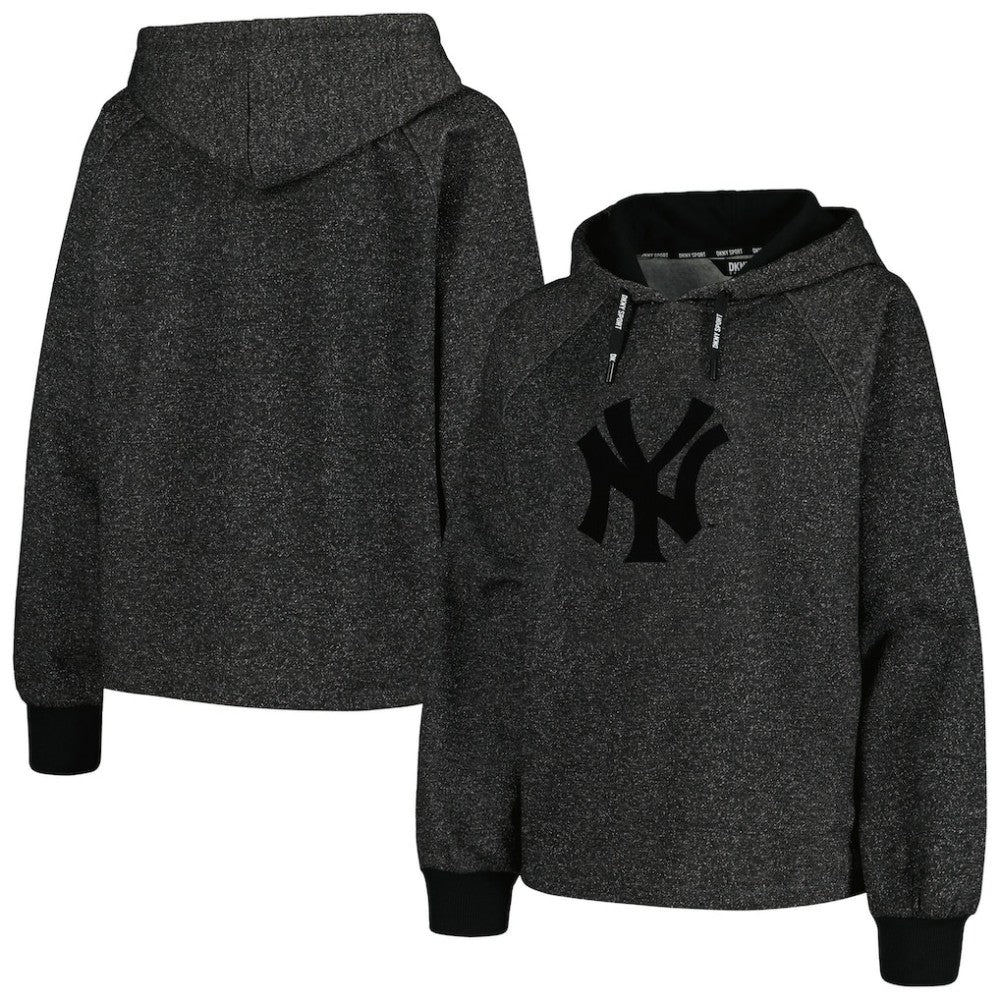 New York Yankees DKNY Sport Women's Debbie Dolman Raglan Pullover Hoodie | MLB For sale